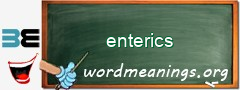 WordMeaning blackboard for enterics